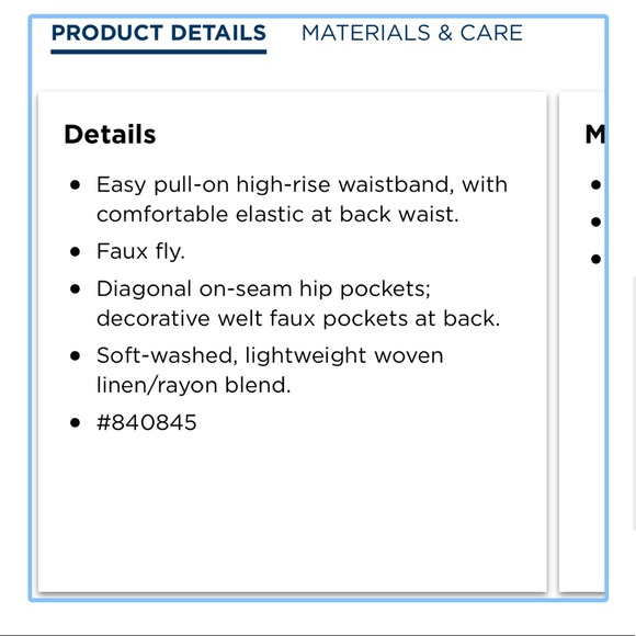 High waisted linen blend culotte pants - Picture 6 of 6